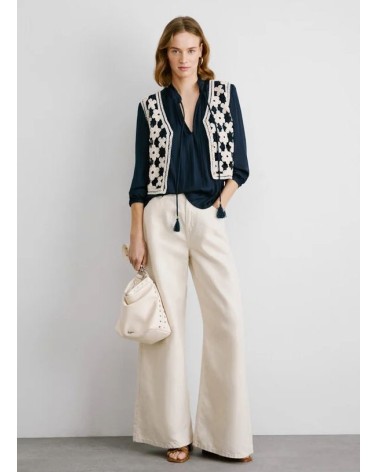 CHALECO OLIVIA DE PUNTO CROCHET CALADO PEPE JEANS