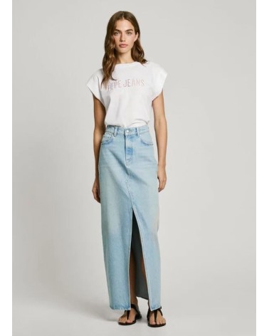 CAMISETA VIVITH CON LOGO CALADO PEPE JEANS