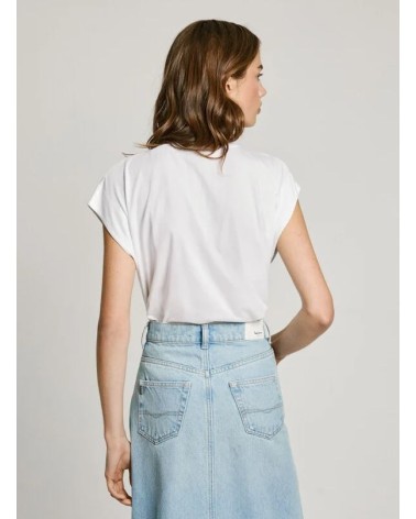 CAMISETA VIVITH CON LOGO CALADO PEPE JEANS