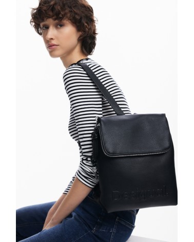 MOCHILA BOLSO HALF HAMPTON NEGRA DESIGUAL