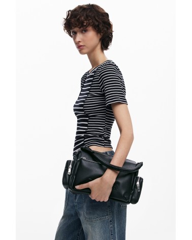BOLSO HALF HABANA BLACK DESIGUAL