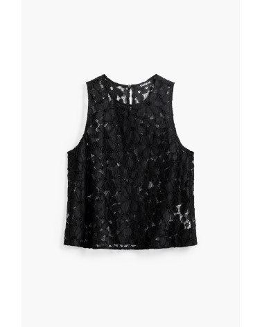 BLUSA TÁNATOS TROQUELADA DESIGUAL