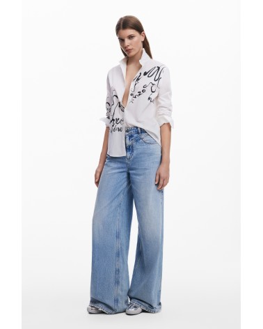 CAMISA HERA LETRAS DESIGUAL