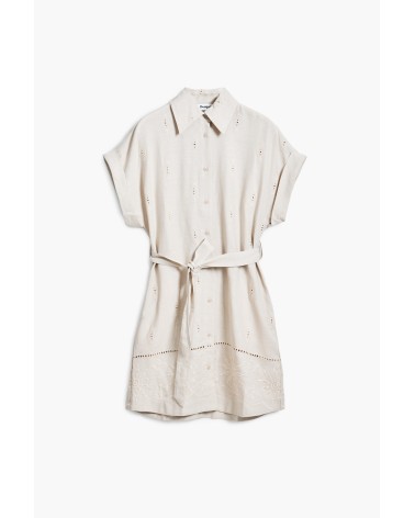 VESTIDO AVINYON MEZCLA DE LINO DESIGUAL