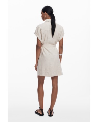 VESTIDO AVINYON MEZCLA DE LINO DESIGUAL