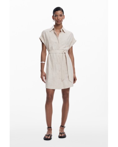 VESTIDO AVINYON MEZCLA DE LINO DESIGUAL