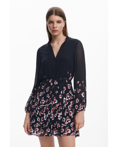 VESTIDO BASILEA GASA DESIGUAL