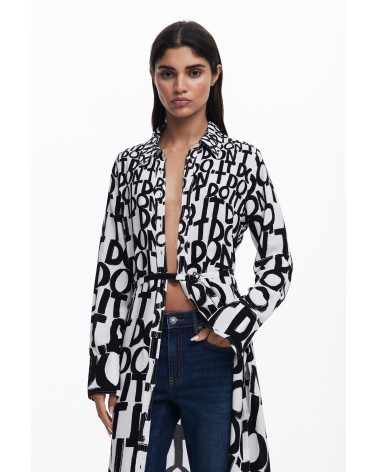 VESTIDO TRIPOLI CAMISERO MIDI DESIGUAL
