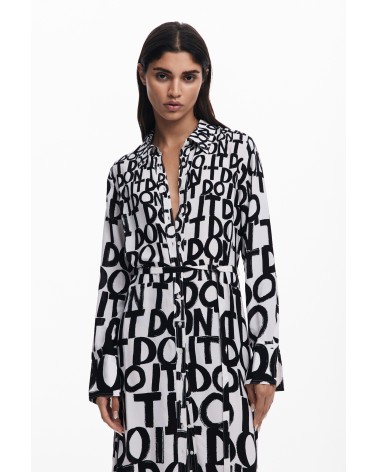 VESTIDO TRIPOLI CAMISERO MIDI DESIGUAL