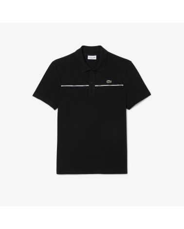 POLO CON RIBETE LOGO LACOSTE