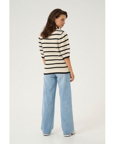 JERSEY KAEVELYN  DE MANGA CORTA CON CALADO KAFFE
