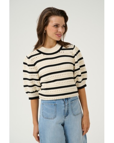 JERSEY KAEVELYN  DE MANGA CORTA CON CALADO KAFFE