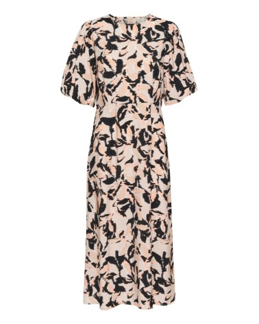 VESTIDO KAPACO MIDI Y ESTAMPADO KAFFE