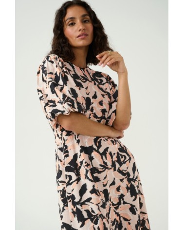 VESTIDO KAPACO MIDI Y ESTAMPADO KAFFE