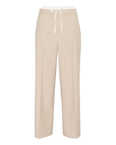 PANTALÓN KAVINDY CON GOMA Y DOBLE CINTURA KAFFE