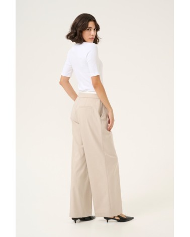 PANTALÓN KAVINDY CON GOMA Y DOBLE CINTURA KAFFE