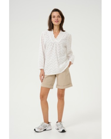 BLUSA KAVICTORIA CUELLO PICO KAFFE