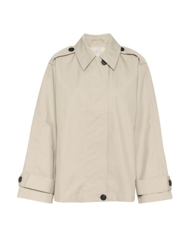 GABARDINA KASOLIVA CORTA OVERSIZE KAFFE