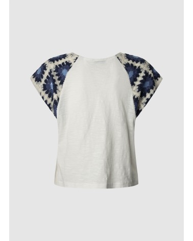 CAMISETA VERENICE CON MANGAS DE CROCHET PEPE JEANS
