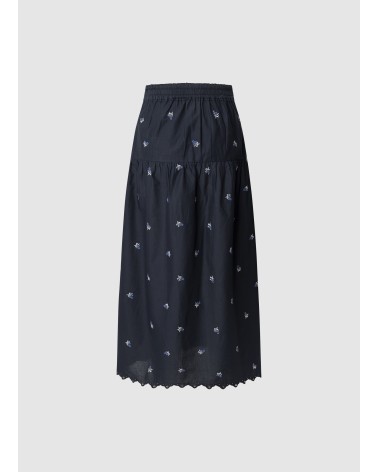 FALDA EVEN CON FLORES BORDADAS PEPE JEANS