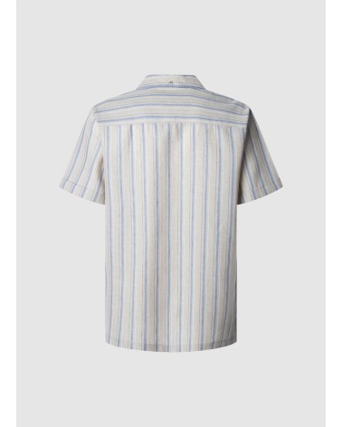 CAMISA ALTEA EN MEZCLA DE ALGODÓN Y LINO PEPE JEANS