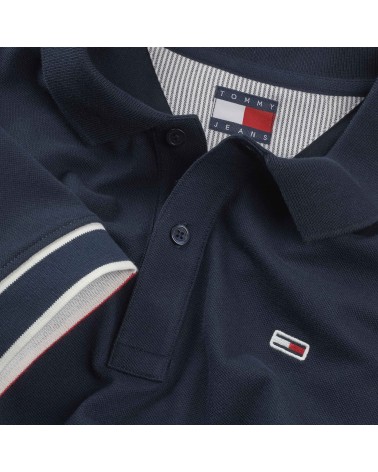 POLO SLIM CON RIBETES TOMMY JEANS