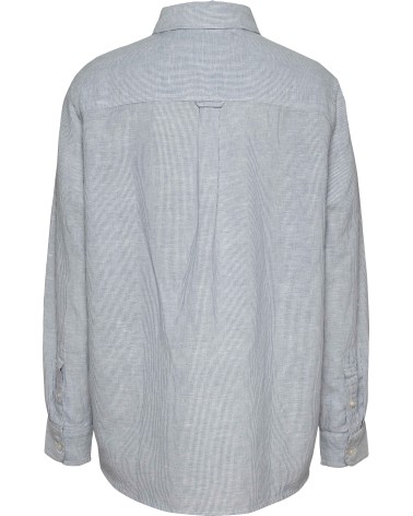 SOBRECAMISA OVERSIZE DE LINO A RAYAS TOMMY JEANS