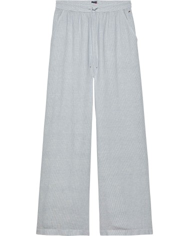 PANTALÓN ANCHO DE LINO A RAYAS TOMMY JEANS