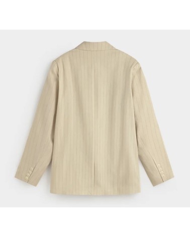 CHAQUETA BLAZER EN MEZCLA DE LINO DE RAYA DIPLOMATICA eseOese