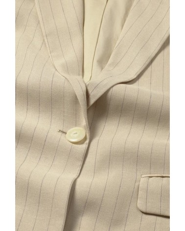 CHAQUETA BLAZER EN MEZCLA DE LINO DE RAYA DIPLOMATICA eseOese