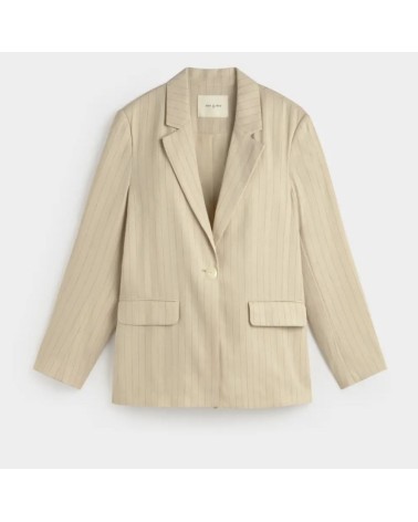 CHAQUETA BLAZER EN MEZCLA DE LINO DE RAYA DIPLOMATICA eseOese