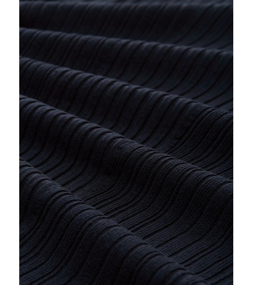 CAMISETA ACANALADA CUELLO BARCO TOM TAILOR