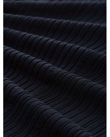 CAMISETA ACANALADA CUELLO BARCO TOM TAILOR