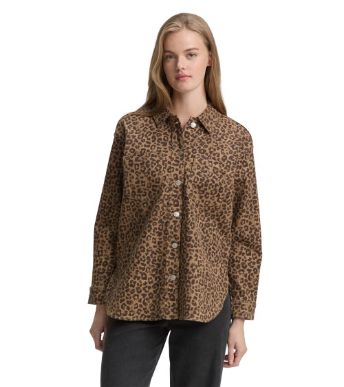 SOBRECAMISA DENIM ANIMAL PRINT TOM TAILOR
