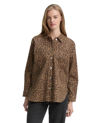 SOBRECAMISA DENIM ANIMAL PRINT TOM TAILOR