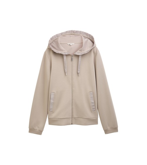 SUDADERA DE CREMALLERA TEJIDO SCUBA TOM TAILOR