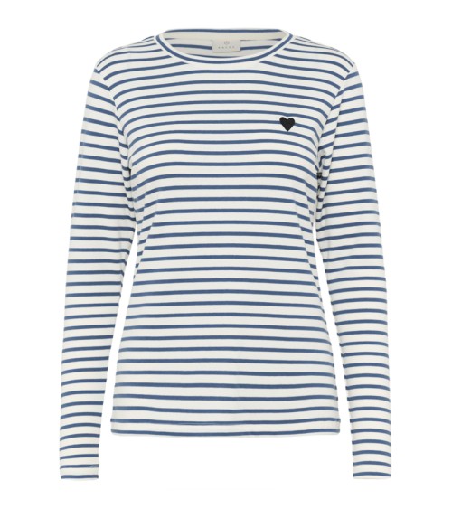CAMISETA LIDDY BÁSICA DE RAYAS KAFFE
