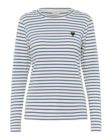 CAMISETA LIDDY BÁSICA DE RAYAS KAFFE