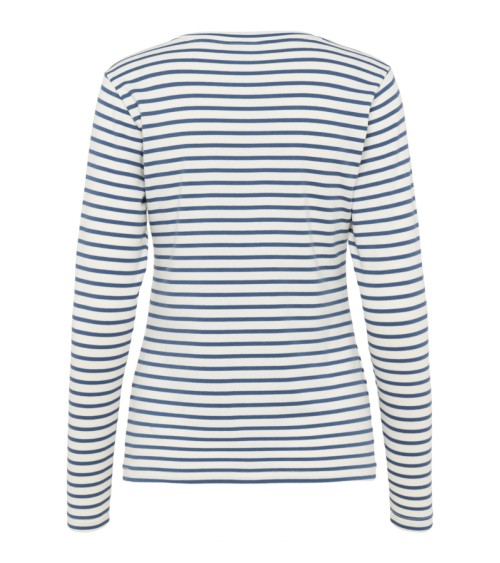 CAMISETA LIDDY BÁSICA DE RAYAS KAFFE