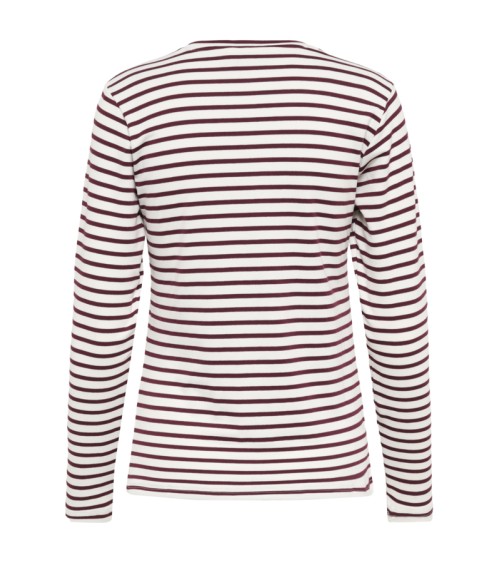 CAMISETA LIDDY BÁSICA DE RAYAS KAFFE