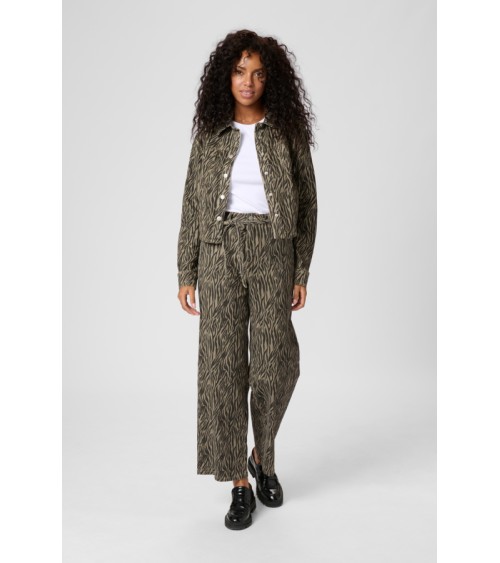 PANTALÓN KALEONDRA VAQUERO ANIMAL PRINT KAFFE