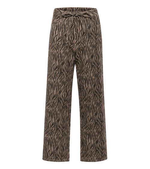 PANTALÓN KALEONDRA VAQUERO ANIMAL PRINT KAFFE