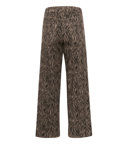 PANTALÓN KALEONDRA VAQUERO ANIMAL PRINT KAFFE