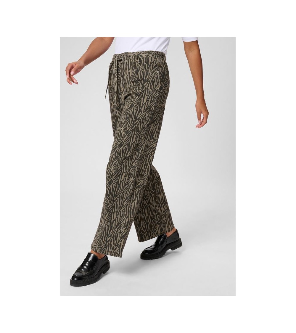 PANTALÓN KALEONDRA VAQUERO ANIMAL PRINT KAFFE