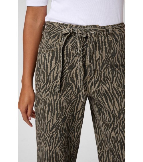 PANTALÓN KALEONDRA VAQUERO ANIMAL PRINT KAFFE