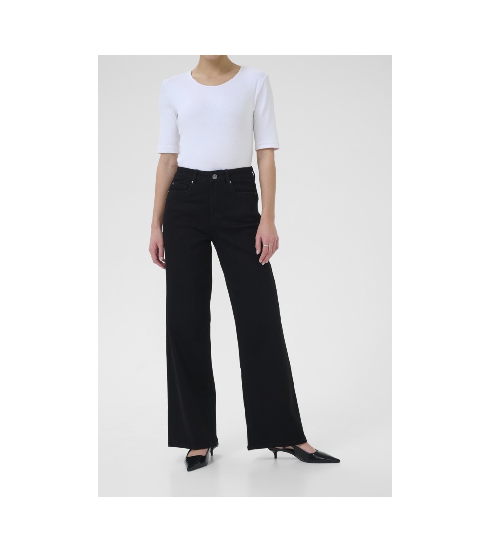 PANTALÓN VAQUERO KAMEADOW DE PERNERA ANCHA KAFFE
