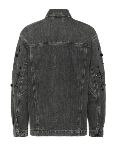 SOBRECAMISA DENIM OVERSIZE CON ABALORIOS KAFFE