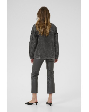 SOBRECAMISA DENIM OVERSIZE CON ABALORIOS KAFFE