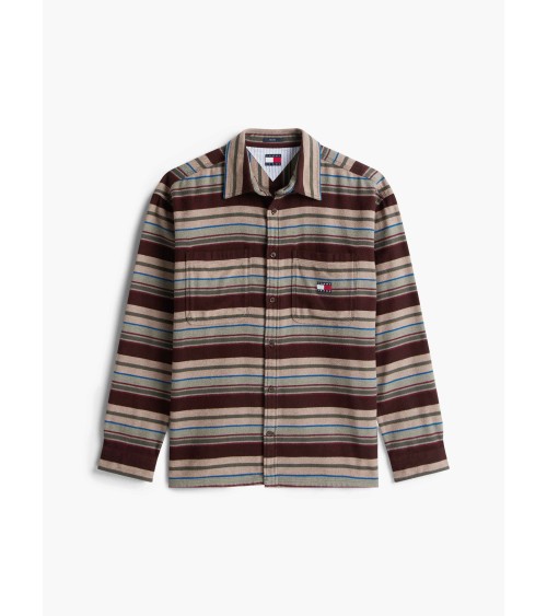 SOBRECAMISA A RAYAS DE FRANELA TOMMY JEANS