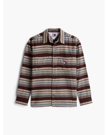 SOBRECAMISA A RAYAS DE FRANELA TOMMY JEANS
